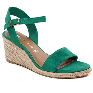 espadrilles-compensees vert même style de chaussures en ligne pour femmes que les  Xti
