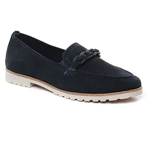 mocassins-confort bleu marine: même style de chaussures en ligne pour femmes que les Scarlatine