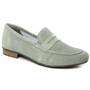 mocassins-confort vert même style de chaussures en ligne pour femmes que les  Tamaris
