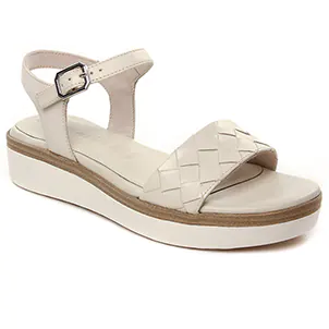sandales-compensees blanc: même style de chaussures en ligne pour femmes que les Scarlatine