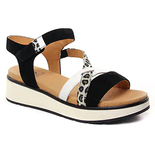 sandales-compensees noir or: même style de chaussures en ligne pour femmes que les Tamaris