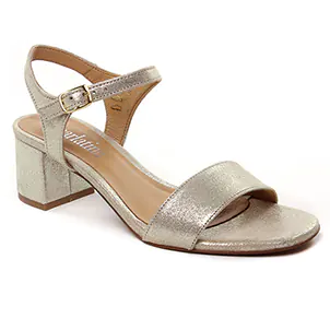 nu-pieds-talon beige doré même style de chaussures en ligne pour femmes que les  Marco Tozzi