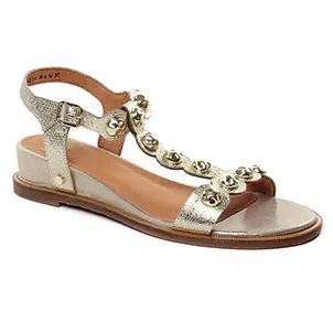 Mamzelle Oleta Platine : chaussures dans la même tendance femme (nu-pieds-talon or) et disponibles à la vente en ligne 