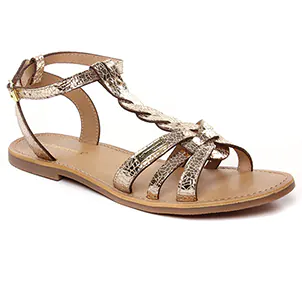 Les Tropéziennes Hamsuni Or : chaussures dans la même tendance femme (sandales beige doré) et disponibles à la vente en ligne 