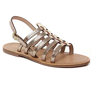 Les Tropéziennes Hikano Or : chaussures dans la même tendance femme (sandales beige doré) et disponibles à la vente en ligne 