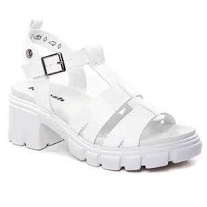sandales blanc même style de chaussures en ligne pour femmes que les  Jb Martin