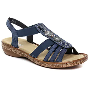 Rieker 628G9-16 Baltic : chaussures dans la même tendance femme (sandales bleu) et disponibles à la vente en ligne 