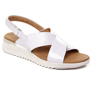 Caprice 28702 White Naplak : chaussures dans la même tendance femme (sandales-compensees blanc) et disponibles à la vente en ligne 