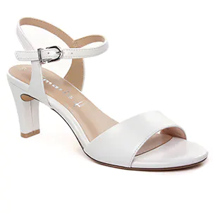 Tamaris 28008 White Matt : chaussures dans la même tendance femme (nu-pieds-talons-hauts blanc) et disponibles à la vente en ligne 