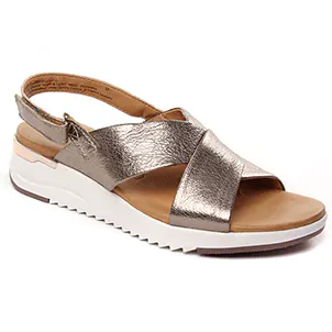 Caprice 28702 Taupe Metallic : chaussures dans la même tendance femme (sandales-compensees bronze) et disponibles à la vente en ligne 