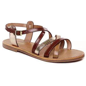 Les Tropéziennes Hapaxgum Tan Multi : chaussures dans la même tendance femme (sandales marron or) et disponibles à la vente en ligne 