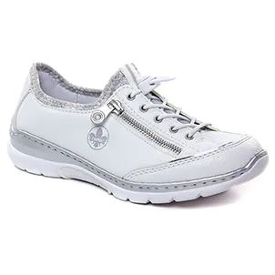 Rieker L32P2-80 Weiss Argento : chaussures dans la même tendance femme (tennis blanc argent) et disponibles à la vente en ligne 