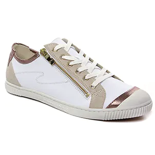 Pataugas Bahia Blanc Beige : chaussures dans la même tendance femme (tennis blanc beige) et disponibles à la vente en ligne 