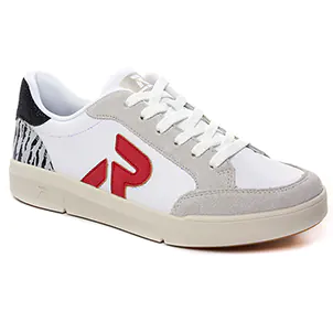 Rieker 41909-90 Weiss Red : chaussures dans la même tendance femme (tennis blanc rouge) et disponibles à la vente en ligne 