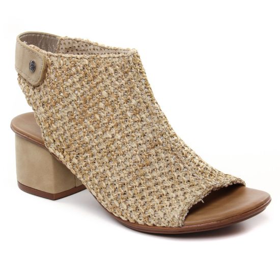 Nu Pieds Et Sandales Rieker 64670-60 Sand, vue principale de la chaussure femme