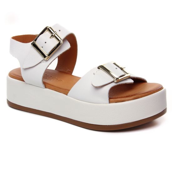 Nu Pieds Et Sandales Scarlatine Gana Blanc, vue principale de la chaussure femme