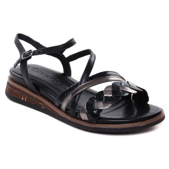 Nu Pieds Et Sandales Tamaris 28250 Black Comb, vue principale de la chaussure femme