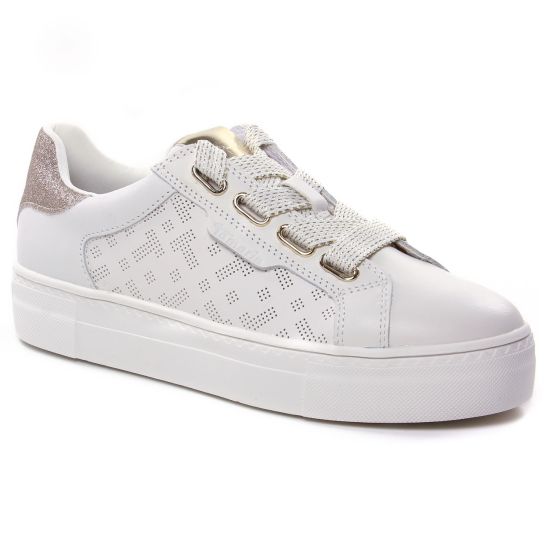 Tennis Et Baskets Mode Tamaris 23707 White Gold, vue principale de la chaussure femme