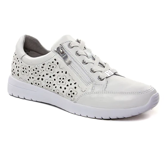 Tennis Et Baskets Mode Caprice 23552 White Softnap, vue principale de la chaussure femme