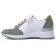 baskets plateforme blanc vert mode femme printemps été vue 3
