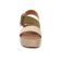 sandales compensées vert marron mode femme printemps été vue 6