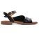 Sandales Plates noir mode femme printemps été vue 2