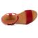 sandales compensées rouge mode femme printemps été vue 4