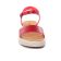 sandales compensées rouge mode femme printemps été vue 6