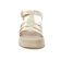 sandales compensées blanc beige mode femme printemps été 2023 vue 6