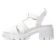 sandales blanc mode femme printemps été vue 3
