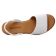 Sandales Plates blanc mode femme printemps été vue 4