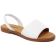 Sandales Plates blanc mode femme printemps été vue 1
