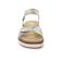sandales compensées beige argent mode femme printemps été vue 6