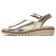 sandales compensées metal doré mode femme printemps été 2023 vue 3