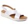 sandales compensées blanc mode femme printemps été vue 1
