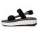 sandales compensées blanc noir mode femme printemps été vue 3