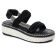sandales compensées blanc noir mode femme printemps été vue 1