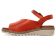sandales compensées rouge orange mode femme printemps été 2023 vue 3