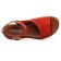 sandales compensées rouge orange mode femme printemps été 2023 vue 4
