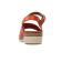 sandales compensées rouge orange mode femme printemps été 2023 vue 7