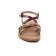 sandales marron or mode femme printemps été vue 6