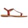sandales rouge brique mode femme printemps été 2023 vue 2
