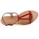 sandales rouge brique mode femme printemps été vue 3