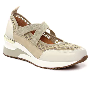 baskets-mode beige multi même style de chaussures en ligne pour femmes que les  Mamzelle