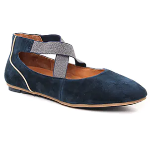 ballerines-confort bleu marine même style de chaussures en ligne pour femmes que les  Tamaris