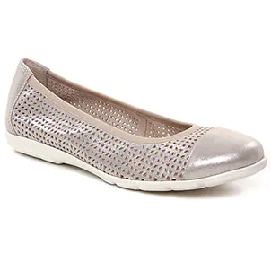 Caprice 22151 Taupe Metallic : chaussures dans la même tendance femme (ballerines-confort taupe dore) et disponibles à la vente en ligne 