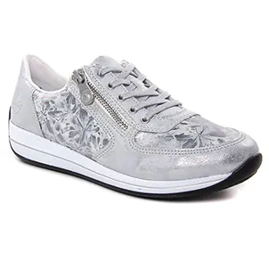 Rieker N1112-80 Ice Grau : chaussures dans la même tendance femme (baskets-mode gris argent) et disponibles à la vente en ligne 