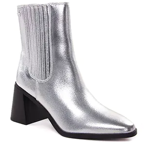 boots-chelsea gris argent même style de chaussures en ligne pour femmes que les  Rieker