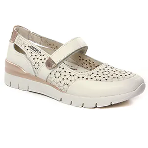 Pikolinos Cantabria Nata : chaussures dans la même tendance femme (babies-confort blanc cassé) et disponibles à la vente en ligne 