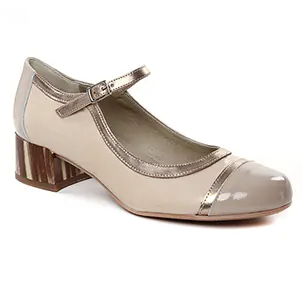 Dorking D8991 Beige Bronze : chaussures dans la même tendance femme (babies-talon-confort beige doré) et disponibles à la vente en ligne 
